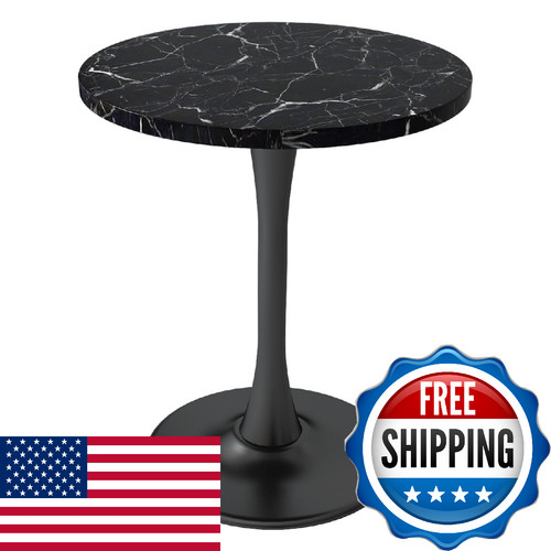 Kasinali black marble - kasinali, round