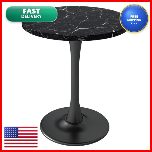 Kasinali black marble round - black,