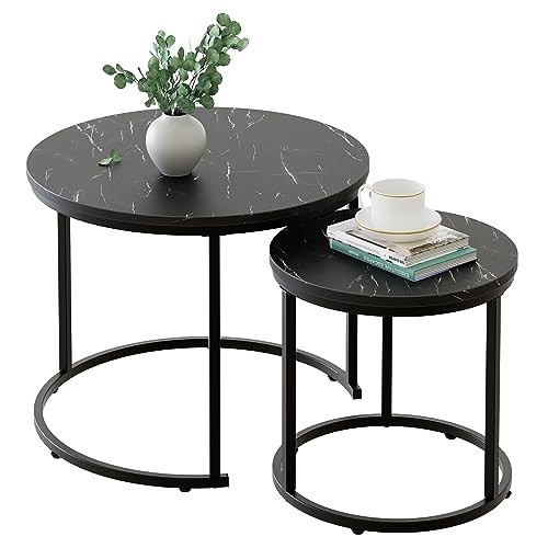Round nesting coffee table - round,