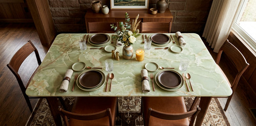 Luxury green onyx table top - onyx,