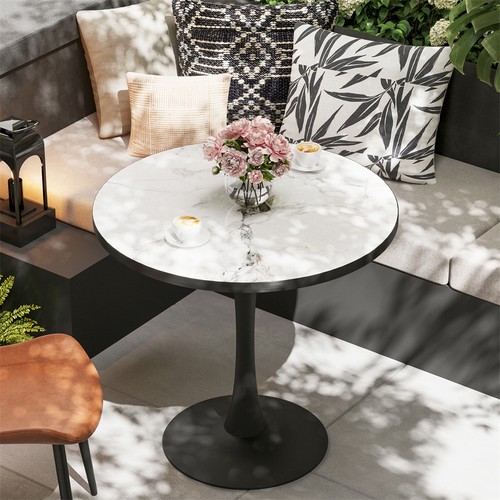 Round marble dining room - round,