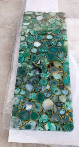 Green agate coffee table - green,