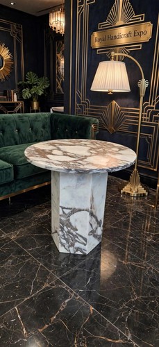 Round calacatta viola marble - round,