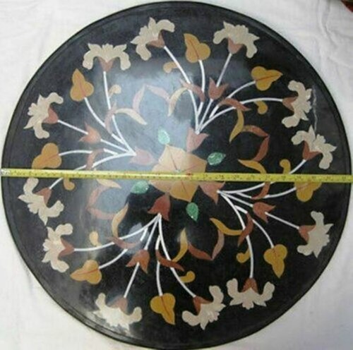 Round marble dining table - marble,
