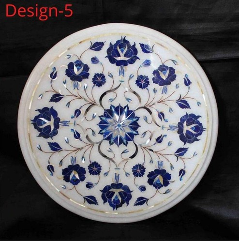 White marble coffee table - white,