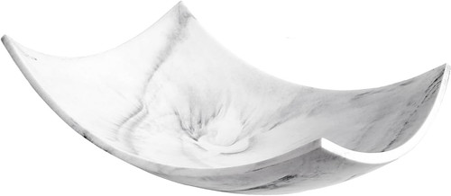 White marble look coffee table - white,