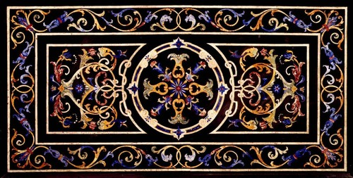 Black marble table top - 4'x2',