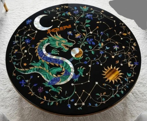 Black marble dining - black,