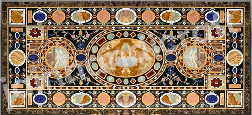 Black marble dining - 4'x2',
