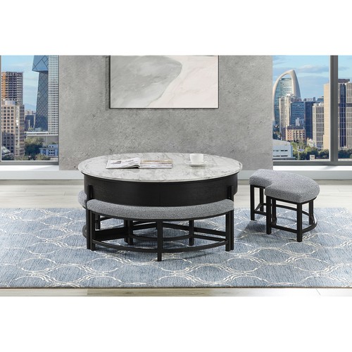 Lift top storage coffee table - top,