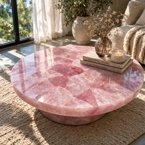 Rose quartz coffee - table, |