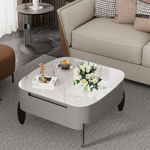 Modern marble coffee table - marble,