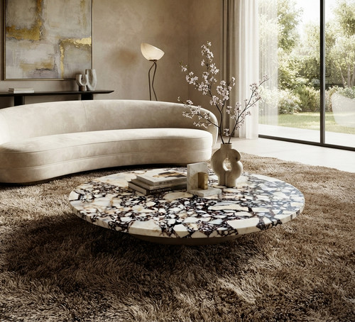 Calacatta viola marble round - viola,