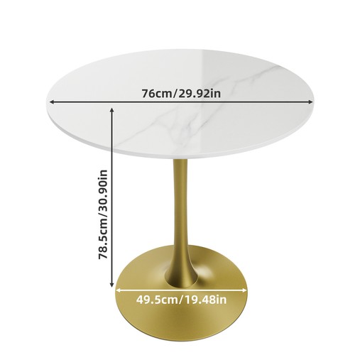 Marble round dining table - marble,