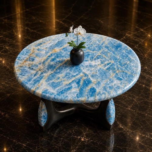 Luxury blue onyx coffee table - luxury,