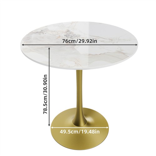 High gloss marble dining table - gloss,