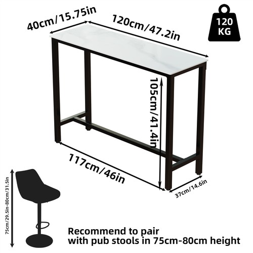 Tall breakfast bar table - bar,