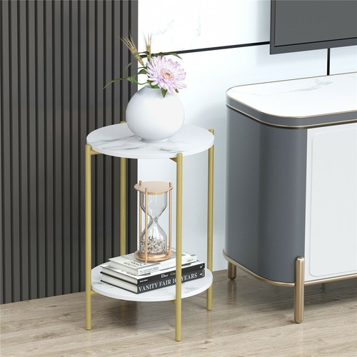Tier marble coffee table - tier,