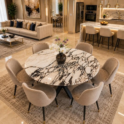 Luxury calacatta marble - luxury, dining